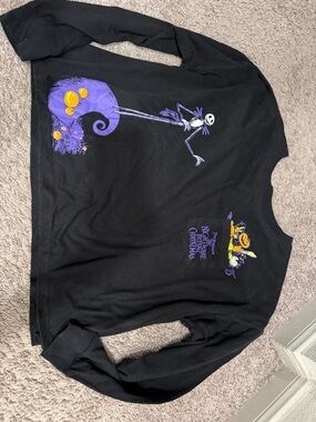 The Nightmare Before Christmas Black Jack Skellington Long Sleeve Tee- medium